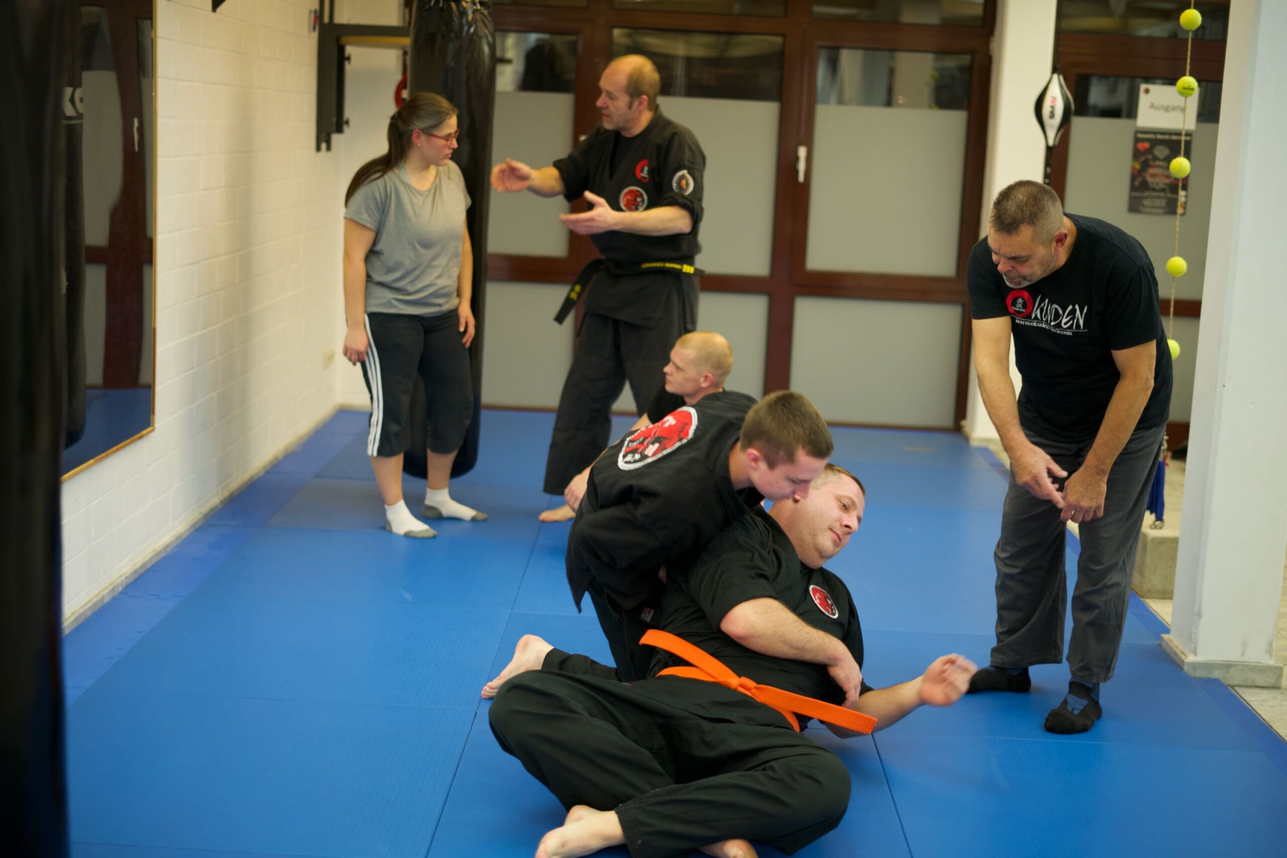 Kyusho-Jutsu-Technik im Training